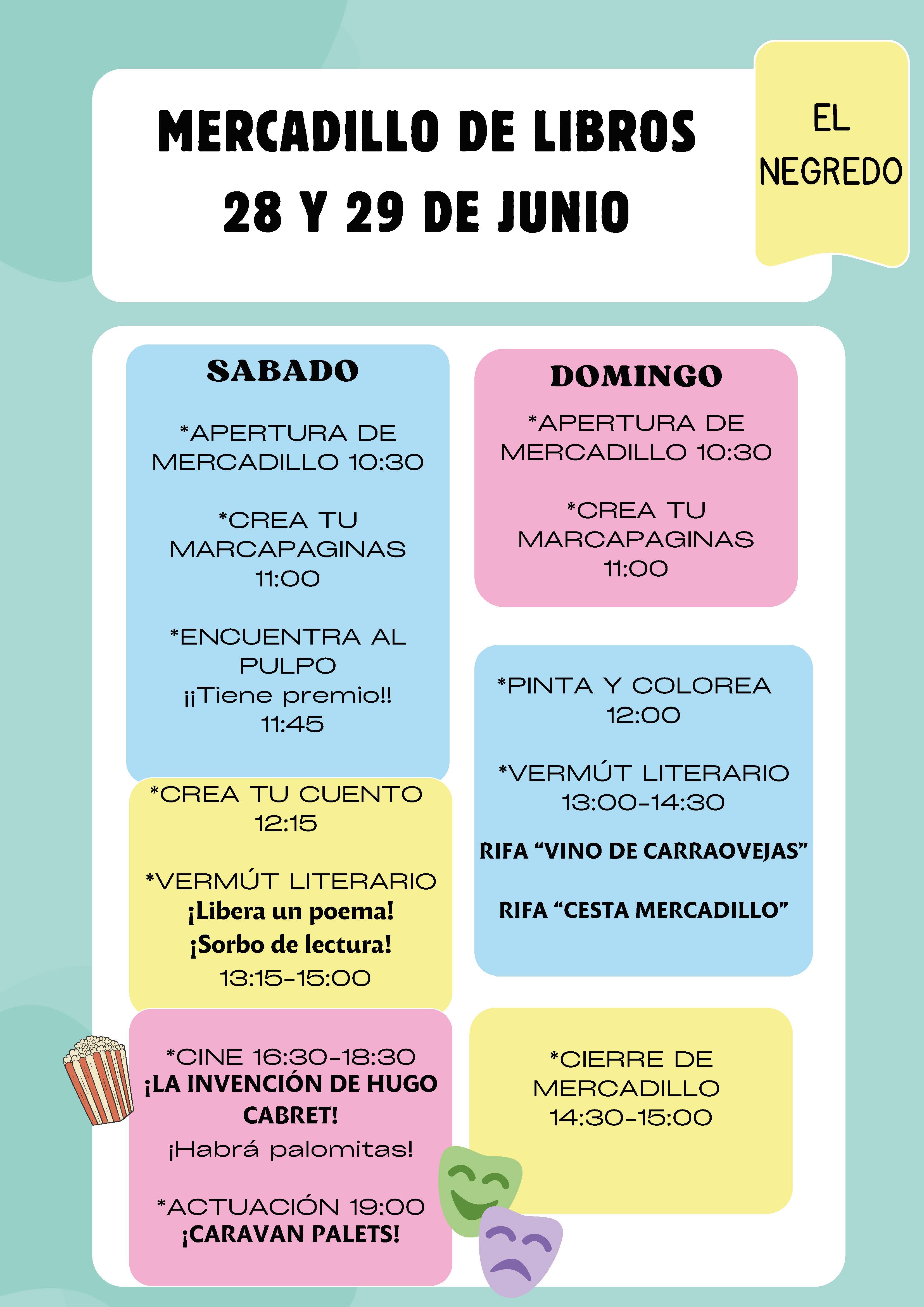 Mercadillo de Libros en El Negredo: cultura, juegos y sorpresas para todos