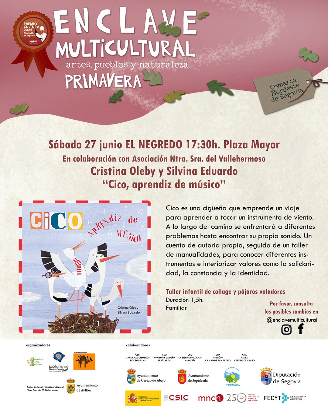 Enclave Multicultural · "Cico, aprendiz de músico" en El Negredo