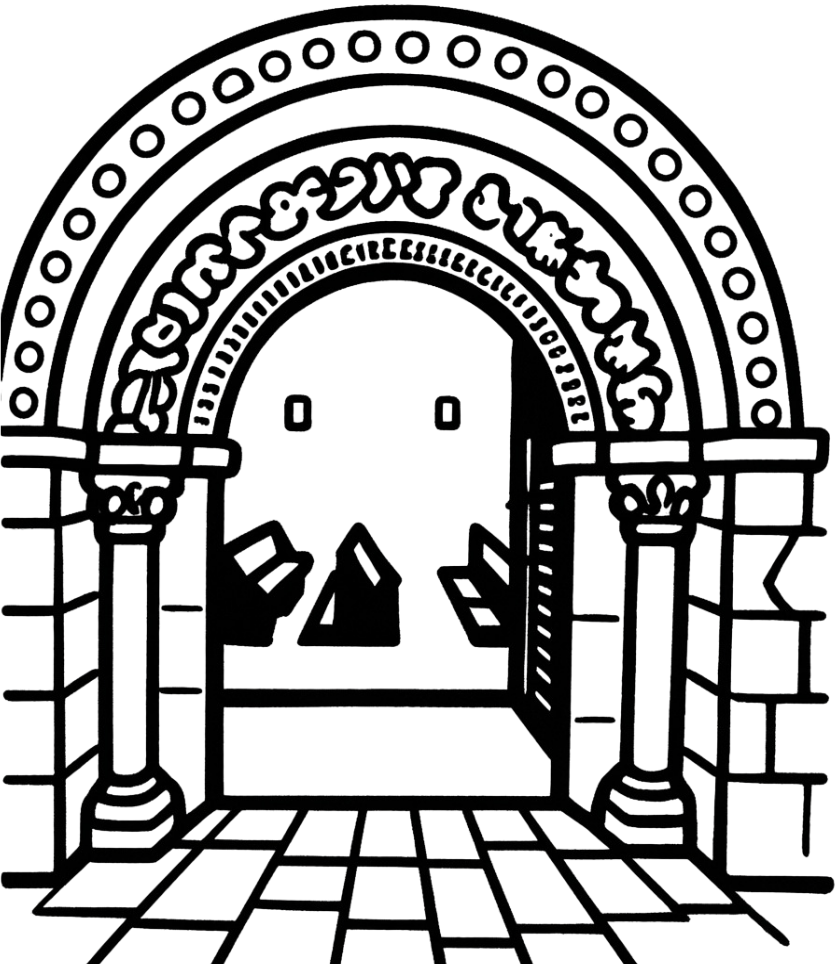 Portada románica, ilustración